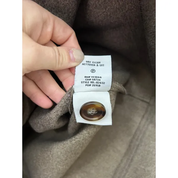 BAGATELLE COLLECTION Women‎ Utility Jacket L Brown Wool Blend Pockets Button - Image 5
