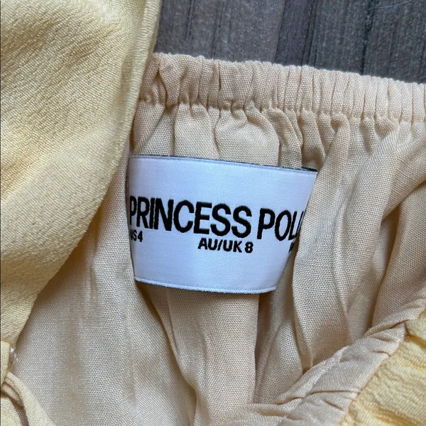 Princess Polly Light Yellow Dress - Image 2