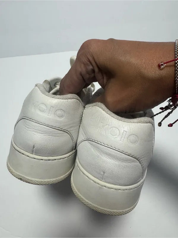 Koio Metro Low Top Court Sneakers Size 8 Leather - Image 3