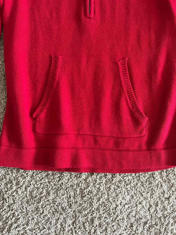 Lauren Ralph Lauren Classic Red Quarter Zip Pullover L/G - Image 5