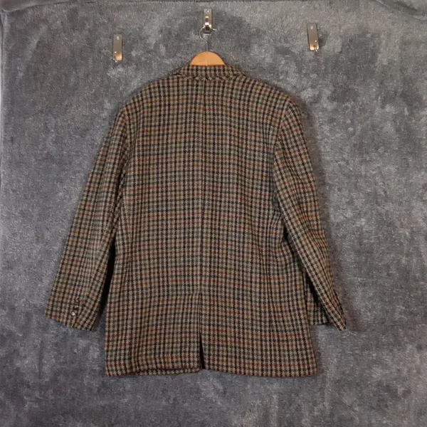 Lizsport Vintage 2 Buttons Womens Blazer Wool Dark Academia Office Size 14 - Image 4