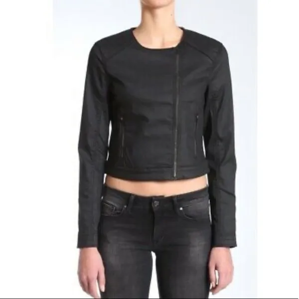 Mavi Jeans‎ Co. Ruby Coated Black Jacket Small - Image 9
