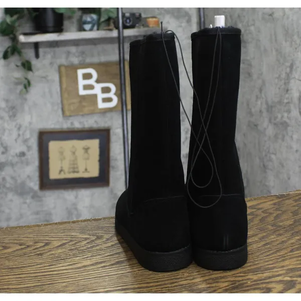 NEW Universal Thread Womens Sarah Suede Shearling Winter Boots 91467407 Black 7M - Image 8