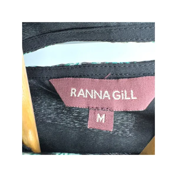 Ranna Gill Anthropologie‎ Floral Mirror Sequin Ruffle Sleeve Mini Dress M - Image 6