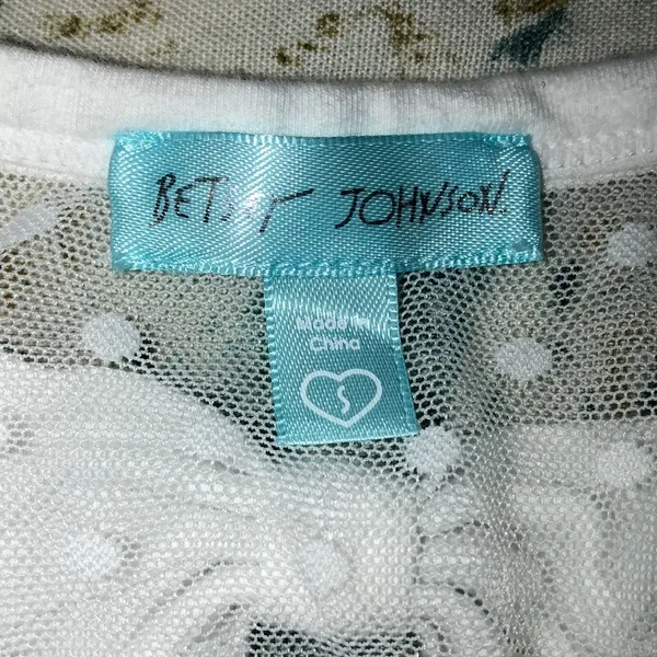 Betsey Johnson small wifey sequin tank top w/bow - Image 4