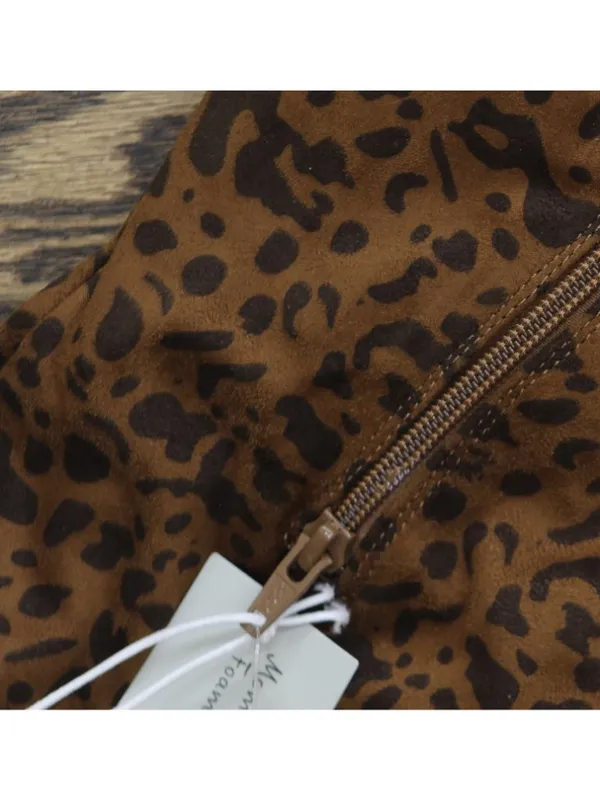 A New Day Womens Justice Boots Animal Print Mid-Calf Light Brown Cheetah 6.5M - Image 11