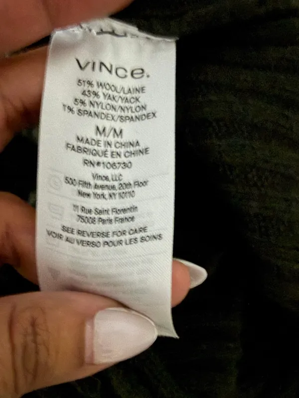 VINCE Fitted Dolman Sleeve Dress - Image 7