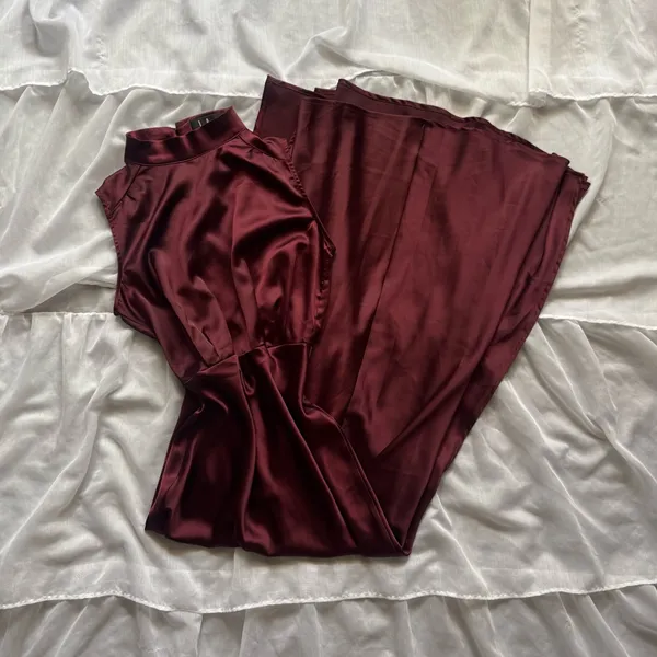 Lulus Classic Elegance Satin Maxi Dress - Image 2