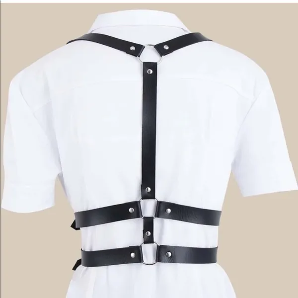 Harness Black Underbust Suspender Double Belt New - Image 3