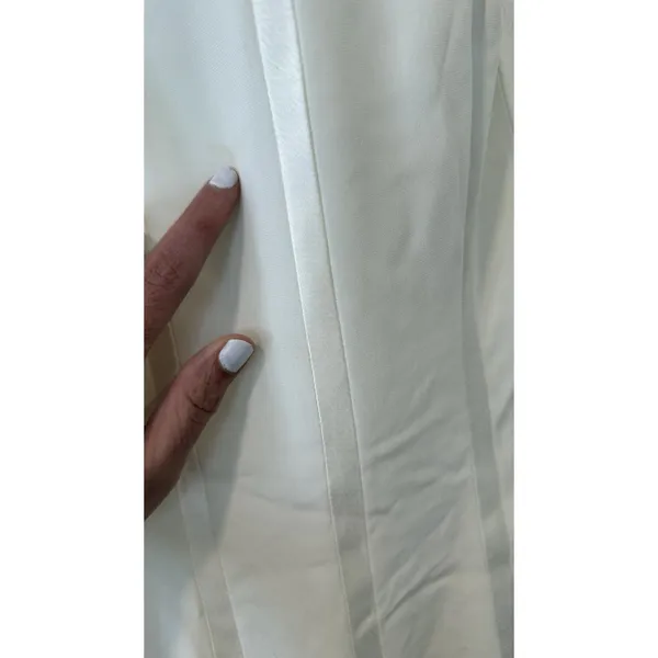 Jovani Cream Bridal Gown a Line Dress with Corset Structural Top Size 10 ,2666 - Image 4