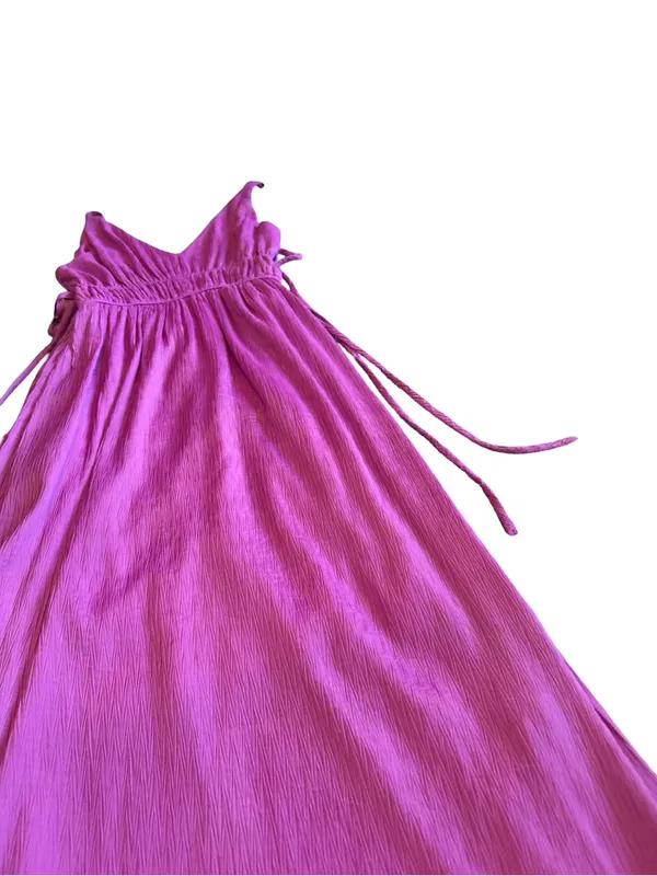 Taylor Sleeveless Maxi Dress Orchid Purple Side-Slit Pockets Size XS Women's - Image 13