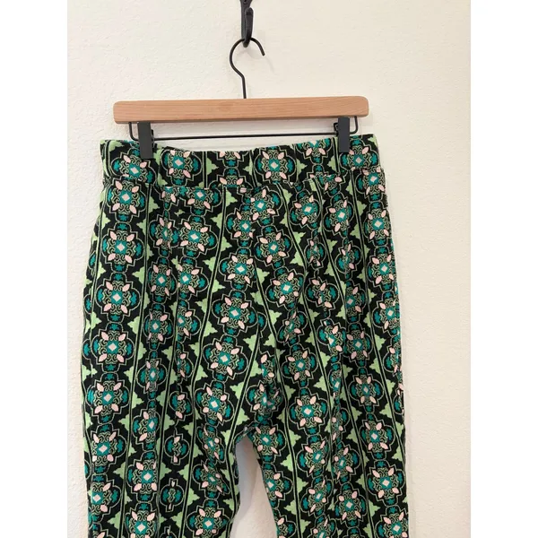 Anthropologie Maeve Size Large Flared Pants Sabine Knit Kick Flare Retro Funky - Image 11
