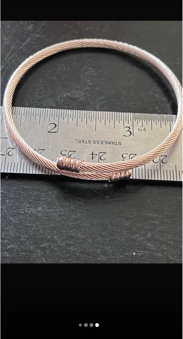 Anthro rose gold cable bracelet (1) - Image 4