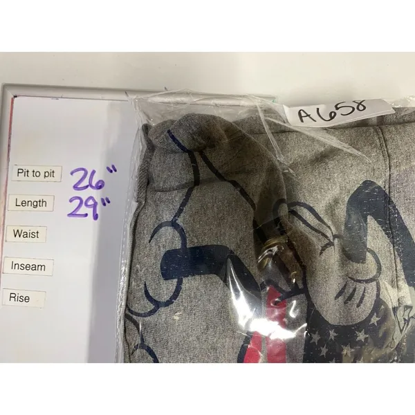 Disney Mickey Mouse Spirit Jersey Sz‎ L Adults Long Sleeve Shirt American Flag - Image 6