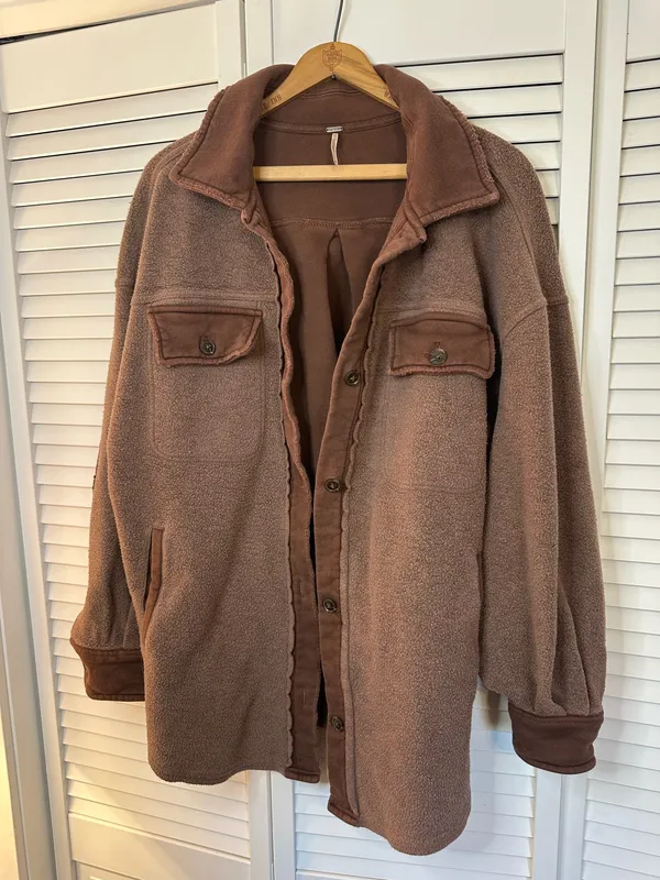 Free People Brown Shacket - Image 3