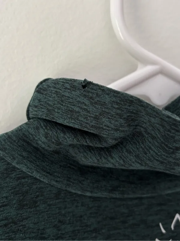 Beyond Yoga Forest Green Spacedye Captivating Turtleneck Pullover Long Sleeve - Image 10