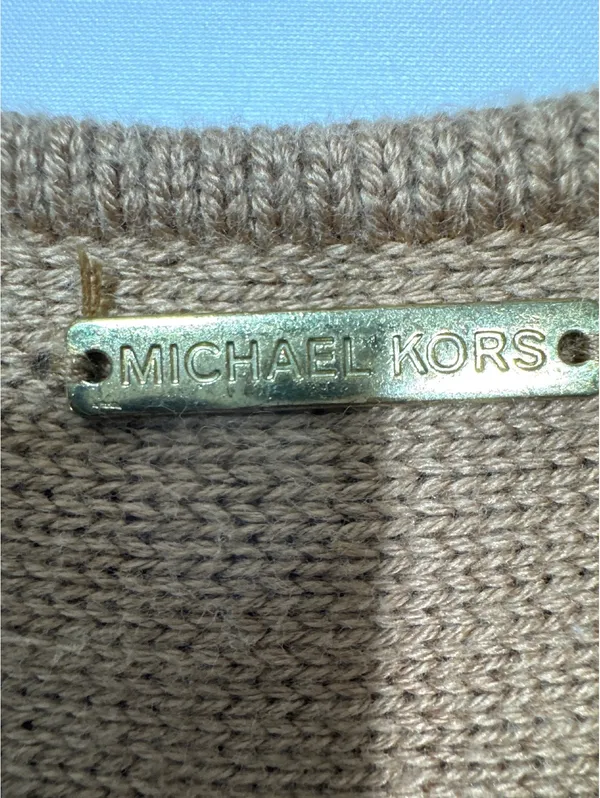 Michael Kors Cozy Camel Knit Sweater with Side Zipper - Size - Image 7
