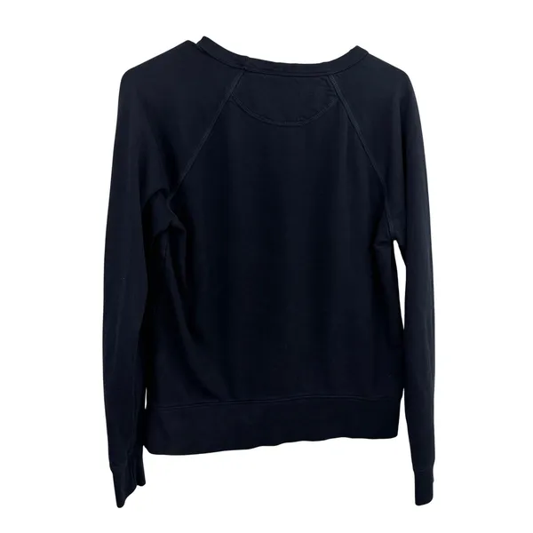 American Giant Sweatshirt Womens Medium Black Raglan Crew Neck Made in USA - Image 6
