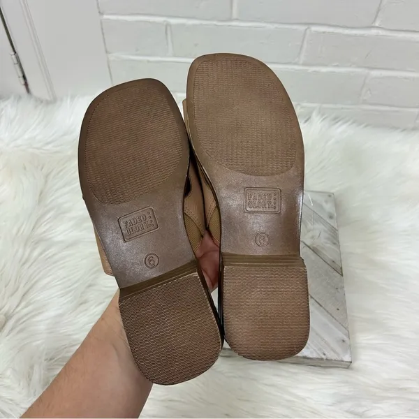 NWT Deadstock Vintage Faded Glory Leather Slide Sandals Size 6 - Image 7