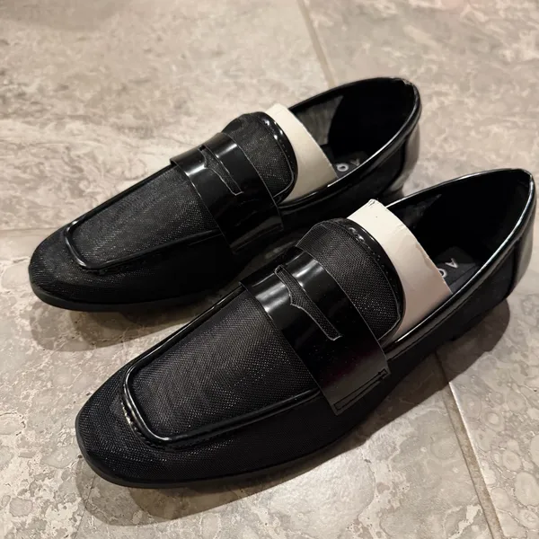 AQUA Women's Neda Slip On Penny Loafer Flats in Black, Size 6, EXCELLENT $98 - Image 2