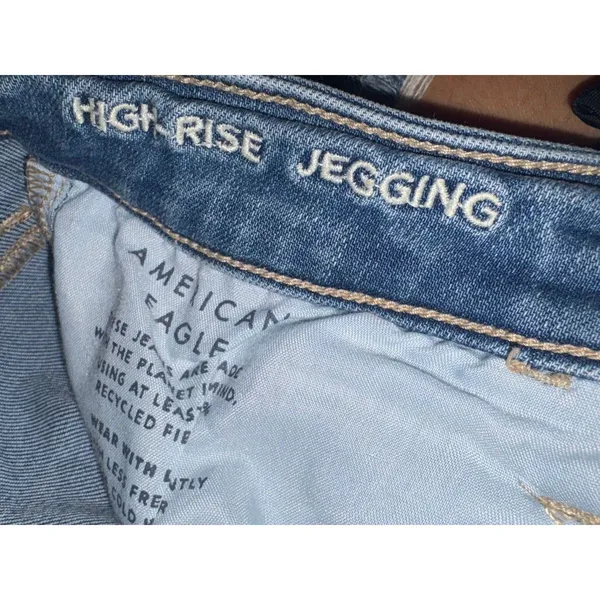 American Eagle High Rise Jeggings Jeans Size 10s - Image 2