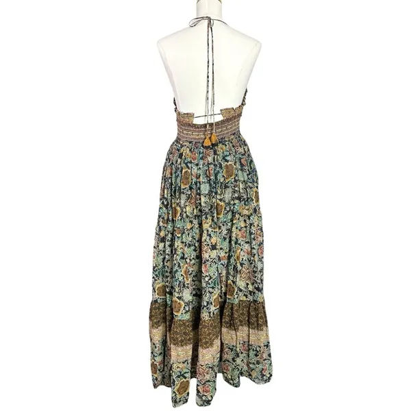 Free People Bohemian Gypsy Beachy Real Love Maxi Dress Twilight Combo Size Large - Image 14