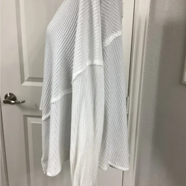 We The Free White Waffle Knit Top - Image 2