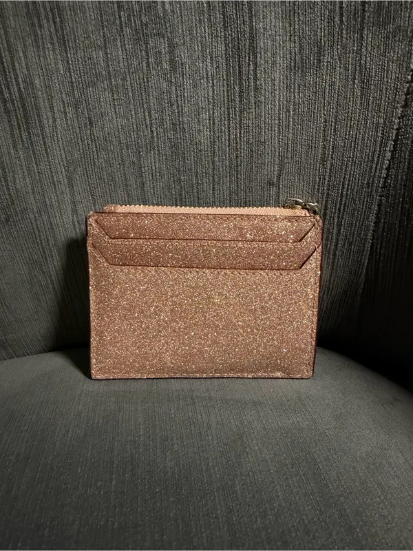 kate spade Rose Gold Glitter Cardholder Wallet - Image 2
