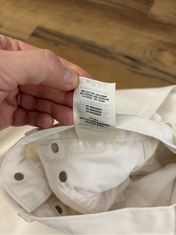 Aritzia Denim Forum The '90s Pencil Maxi Denim Skirt White Women’s - Image 10