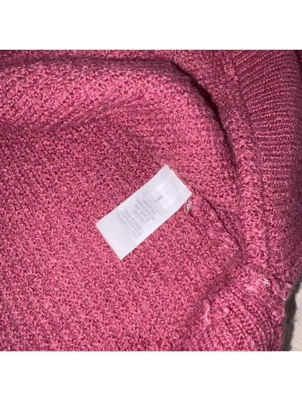 Aerie Cozy Ribbed Knit Crewneck Sweater RN: 54485 In Mauve, Woman’s Size Small - Image 5
