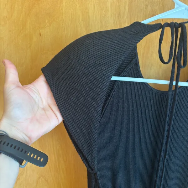 FUTURE COLLECTIVE Backless Black Dress‎ Size XXS - Image 7