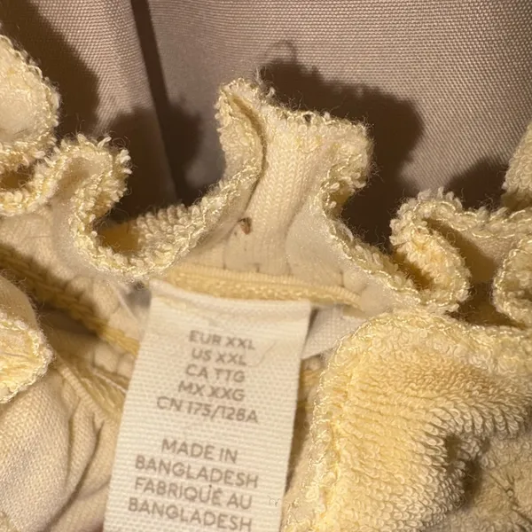 H&M Smocked Terry Top With Adjustable/Removal Strap Size XXL - Image 6