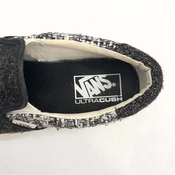 Vans Classic Slip On Sneakers in Black and White size 7 - Image 8