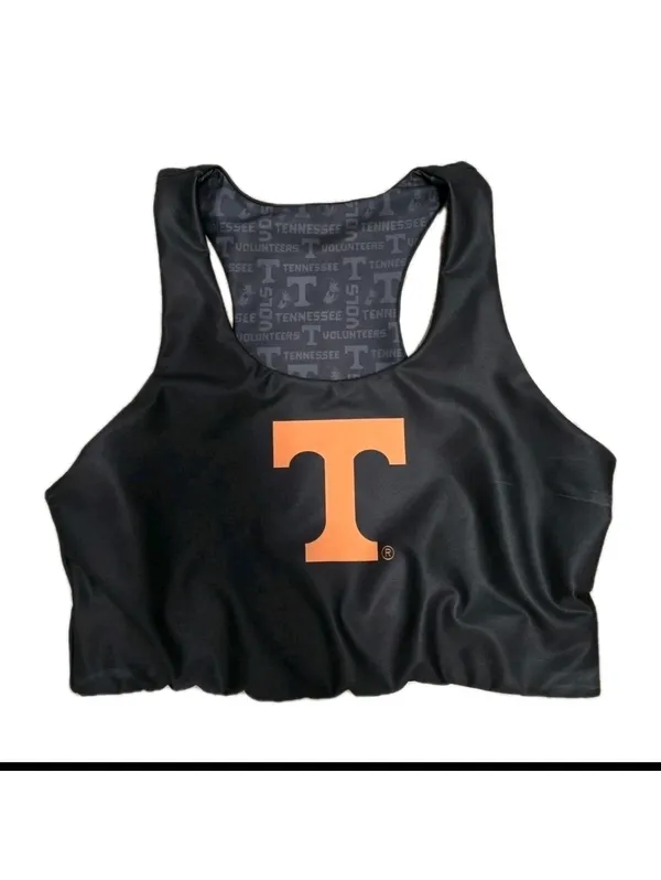 Womens Tennessee Volunteers Reversible Sports Bra Size XLARGE Black Orange Vols - Image 5