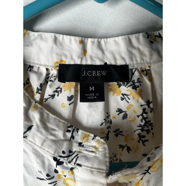 J Crew Puff-sleeve top in budding floral‎ Henley Medium - Image 3