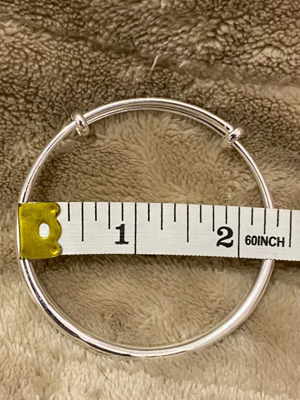.925 Sterling Silver Bangle Bracelet. - Image 3