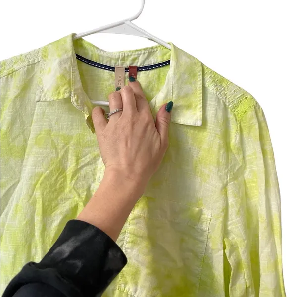 Anthropologie Pilcro The Cate‎ Classic Buttondown Collar Long Sleeve Shirt M - Image 10