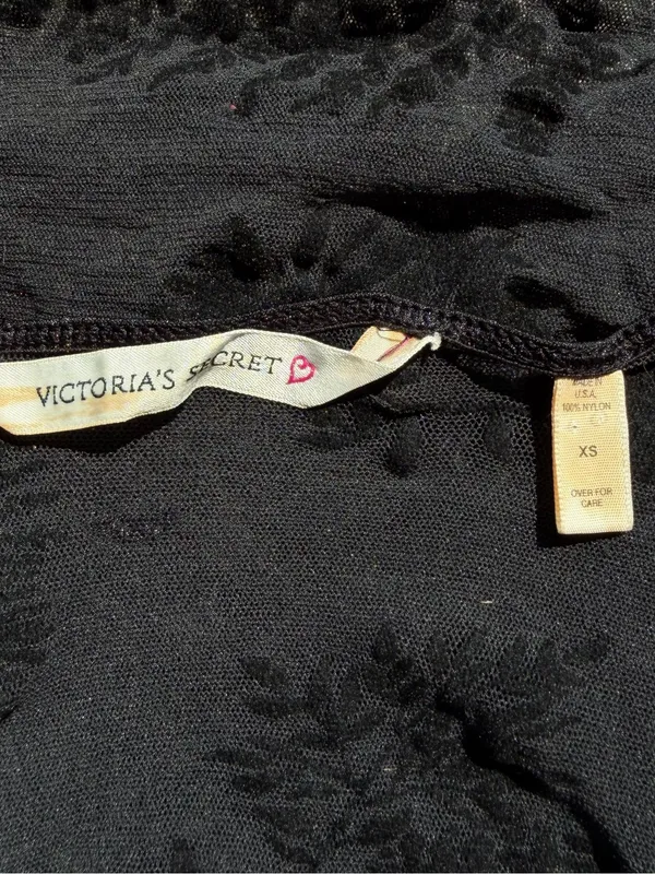 Vintage Victoria’s Secret Sheer Velvet Floral Cami Top - Image 3