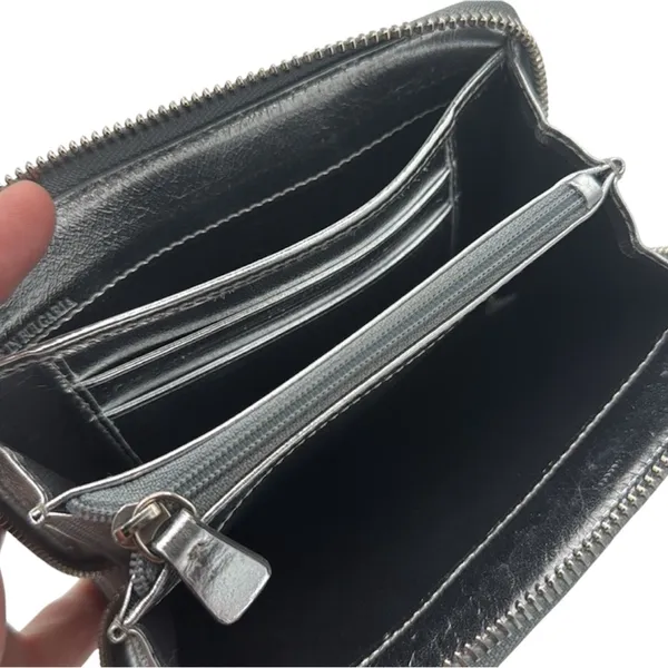 Jimmy Choo Metallic Silver Wallet - Image 5