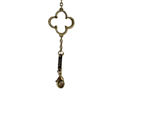(RB) Clover Four Leaf Gold Tone Mother of Pearl Bracelet Designer Inspired - Image 7