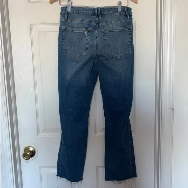 Good American Good Leg Distressed Jeans Blue Size 8 - Image 4