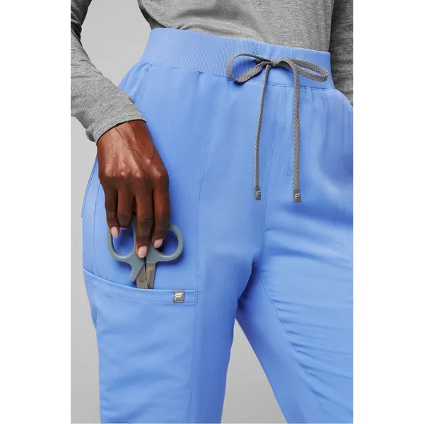 Fabletics Scrub Joggers Womens Small Blue Excellent 6-Pocket Cargo Medical Pants - Image 4