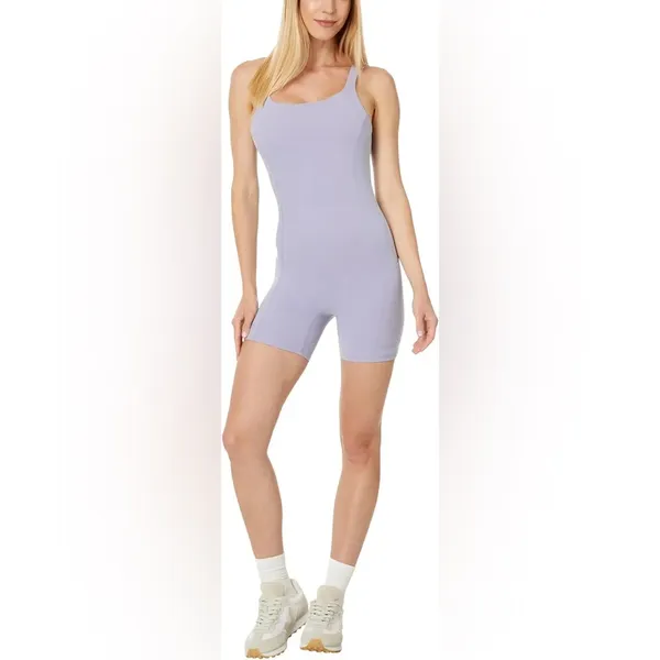 Free People FP Movement Never Better Runsie - Size XS -‎ Platinum/Light Lavender - Image 12