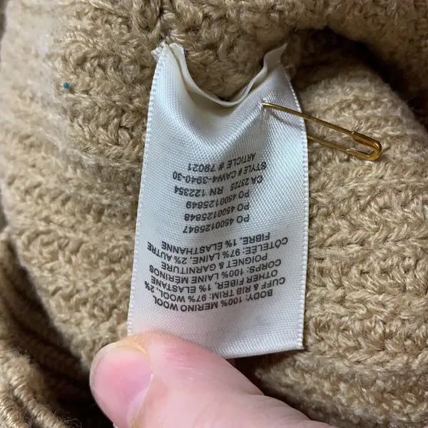 Wilfred merino wool camel button‎ down cardigan - Image 4
