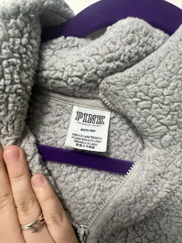 PINK Victoria's Secret Sherpa Quarter-Zip - Image 3