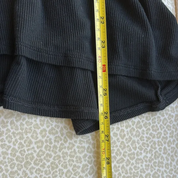 NWOT American Eagle Soft & Sexy Ribbed Black Sleeveless Peplum Top size S - Image 10