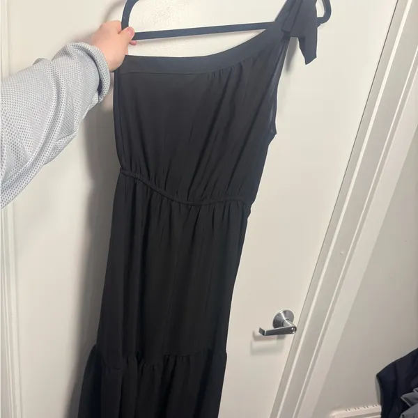 PRETTYGARDEN Chic One-Shoulder Black Maxi Dress - Image 4