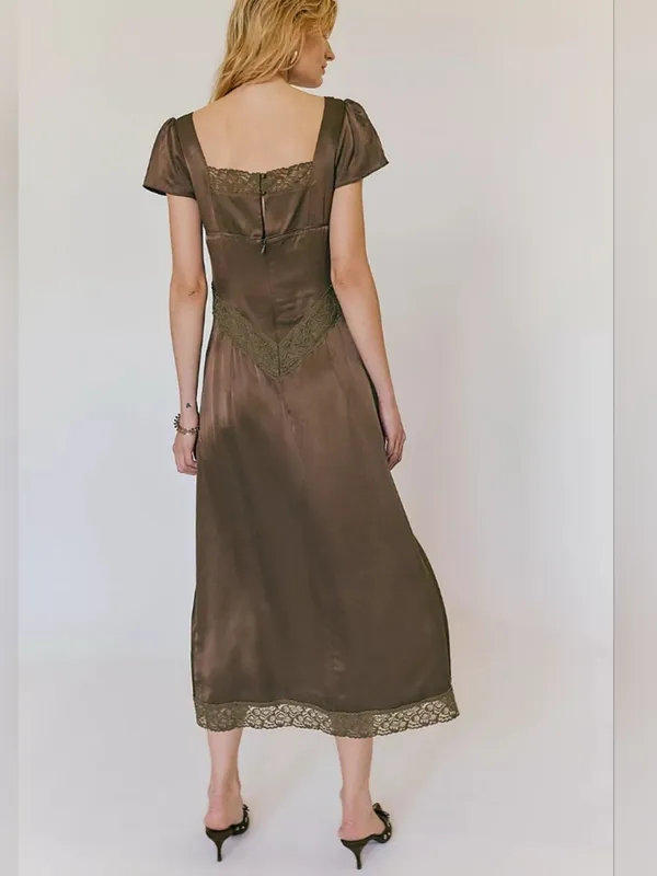 NEW Free People Pink Skies Midi Dress - Image 4
