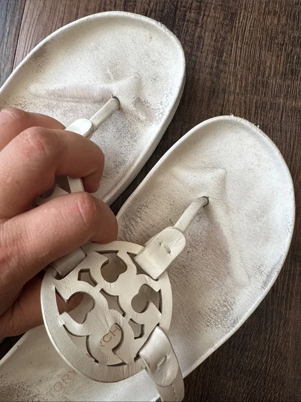 Tory Burch white  Logo Thong Sandals - Image 12
