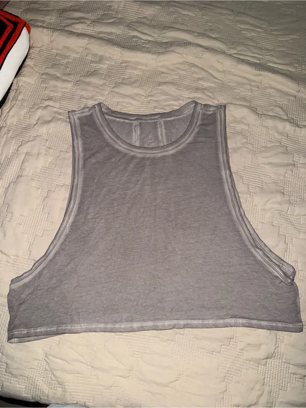 Lululemon Muscle Love Crop Tank *Fade Washed French Clay Size 10 - Image 5